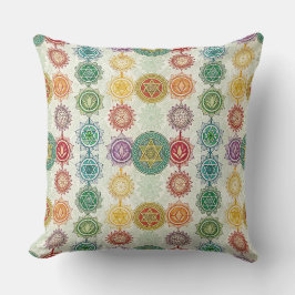 Zen-Energie-Symbol-Mandala-Designmuster-Kunst Kissen