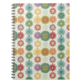 Zen-Energie-Symbol-Mandala-Designmuster-Kunst Notizblock
