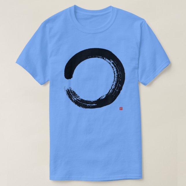 Zen Enso Artistic Japanese Enso Circle Painting T-Shirt (Design vorne)