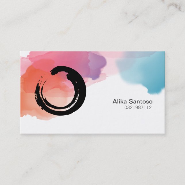 Zen Enso Business Card Visitenkarte (Vorderseite)