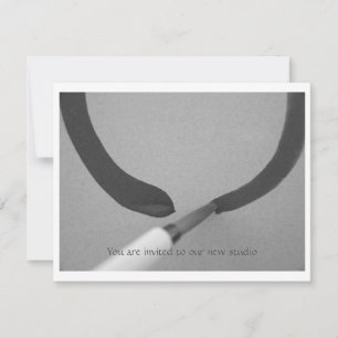 Zen Enso Calligraphy Brush Einladung