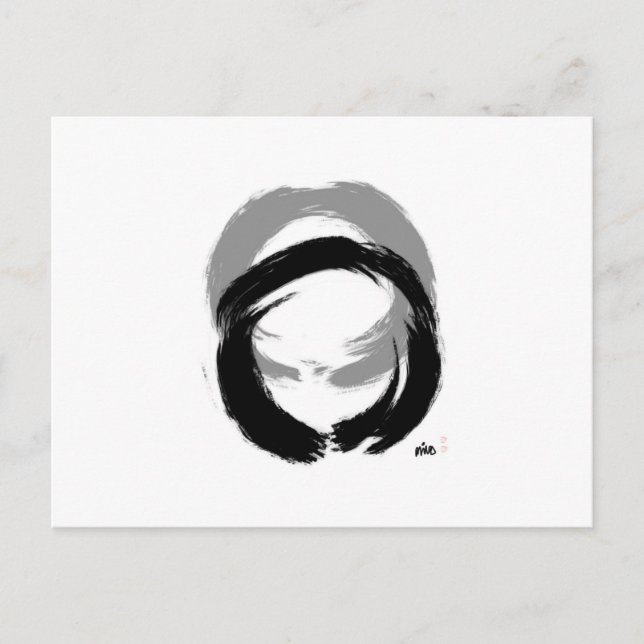 Zen Enso Postkarte (Vorderseite)