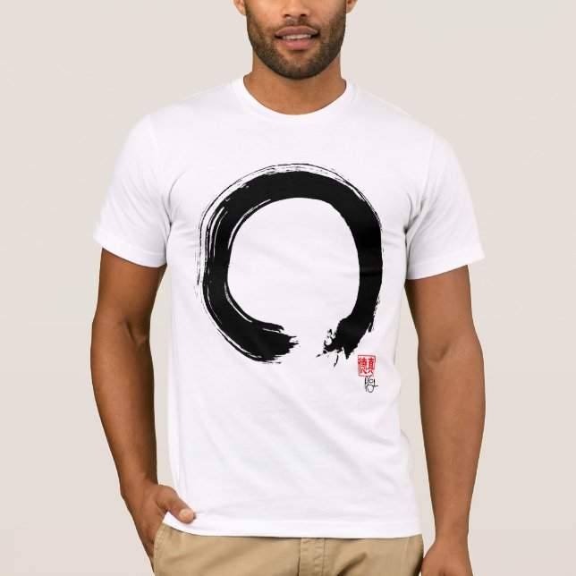 Zen Enso. Zen-Kreis-T - Shirt (Vorderseite)
