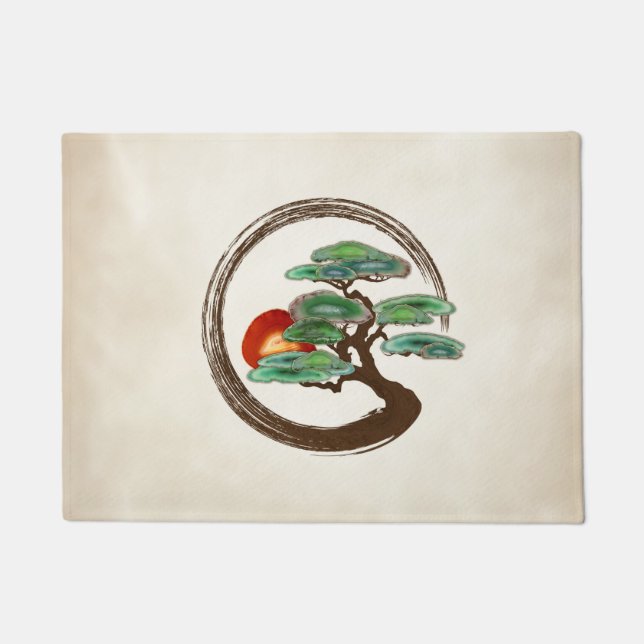 Zen Enzo Geode Bonsai Tree on Leinwand Fußmatte (Vorderseite)