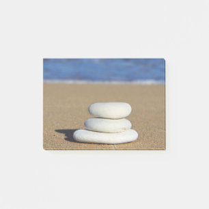 Zen-Felsen am Strand Post-it-Notizen Post-it Klebezettel