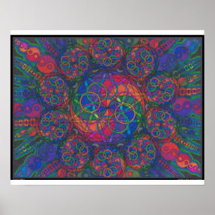 Zen-Feuer-elementarer Druck Poster