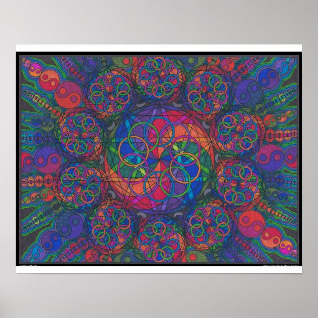 Zen-Feuerelementar Poster (Vorne)