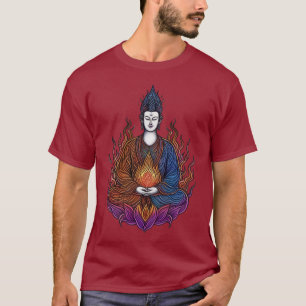 Zen Flame: Die Strahlung der Erleuchtung T-Shirt