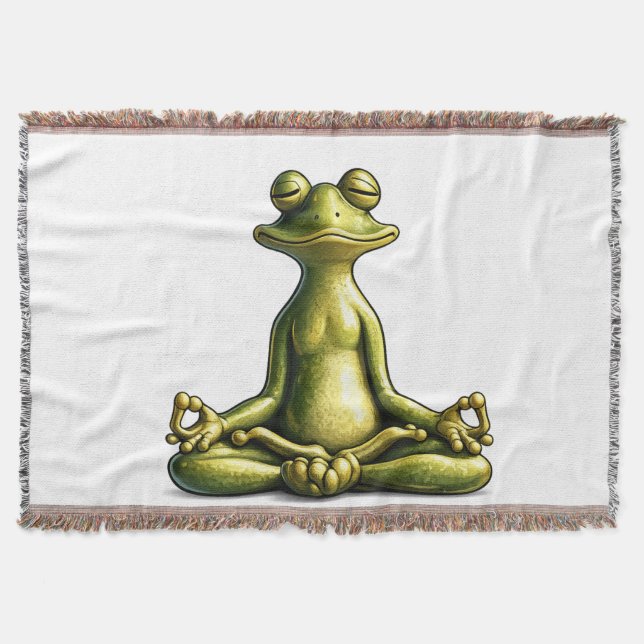 Zen Frog Decke (Vorderseite)