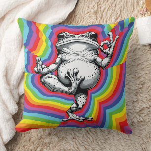Zen Frog Masterpiece Kissen