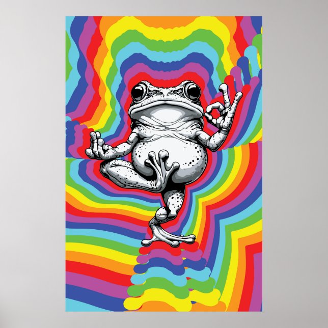 Zen Frog Masterpiece Poster (Vorne)