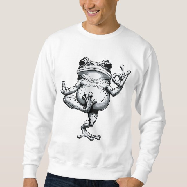Zen Frog Masterpiece Sweatshirt (Vorderseite)
