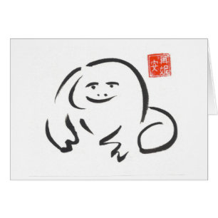 Zen-Frosch-leere Karte