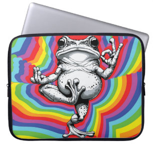 Zen Frosch Meisterwerk Laptopschutzhülle