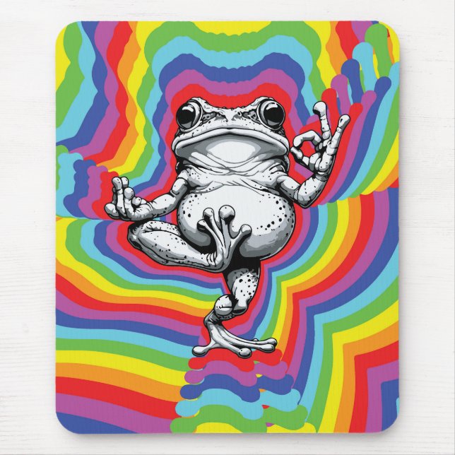 Zen Frosch Meisterwerk Mousepad (Vorne)