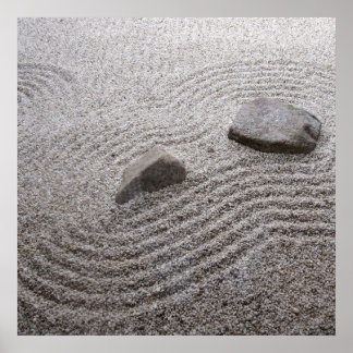 Zen Garden Detail. Poster