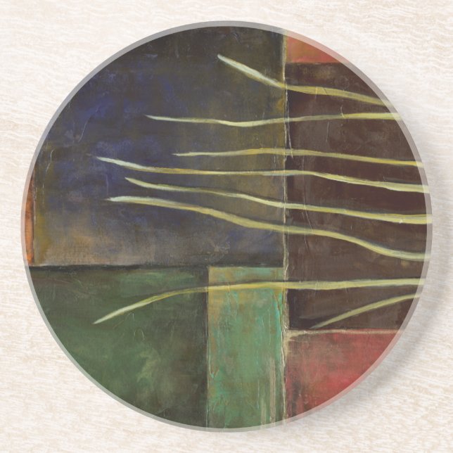 Zen Garden I Sandstein Untersetzer (Vorne)