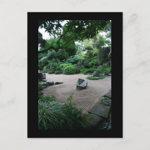 Zen Garden Landschaft und Gärten Fotografie Postkarte