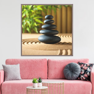 Zen Garden Ruhige Landschaft Leinwanddruck