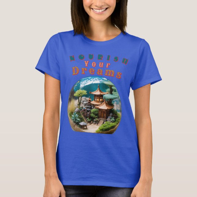 Zen Garden Sphere mit Zwerg - Euer Traum nähren T-Shirt (Vorderseite)