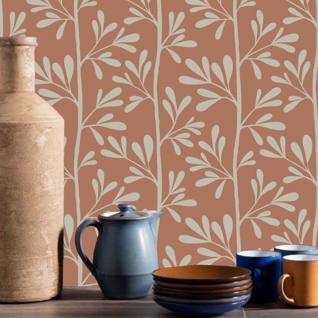 Zen Garden Stems XL 11 minimale beige Äste Tapete (Von Creator hochgeladen)