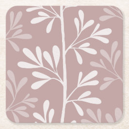 Zen Garden Stems XL minimaler botanischer antiker  Rechteckiger Pappuntersetzer