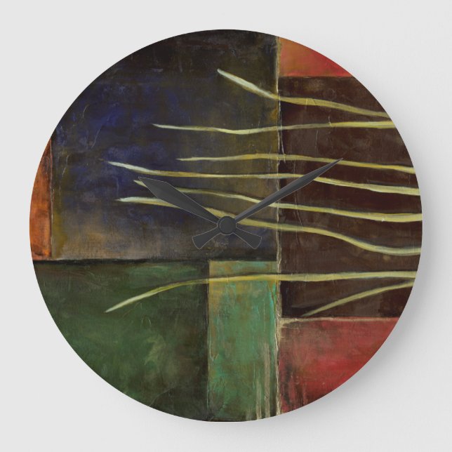 Zen-Garten I Große Wanduhr (Vorderseite)