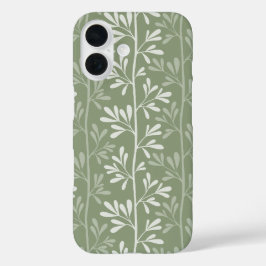 Zen-Garten-Stiele Minimale Botanik Sage-Grün iPhone 16 Hülle