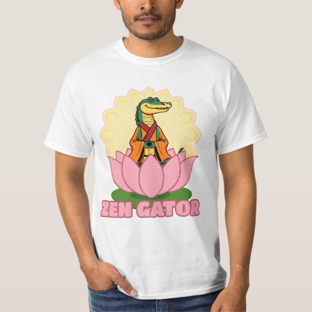 Zen-Gator-T-Shirt-Design T-Shirt (Vorderseite)