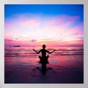 Zen, Gelassenheit, Meditation, Yoga, Frieden, Glüc Poster