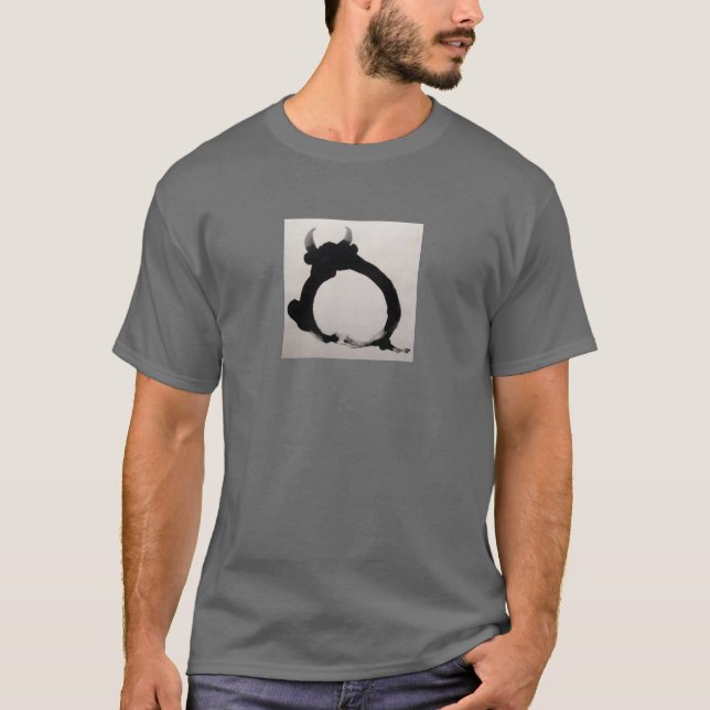 Zen-Gemälde Bull T-Shirt (Vorderseite)