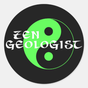 Zen-Geologe-Aufkleber Runder Aufkleber