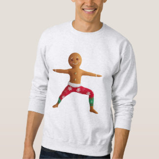 Zen Gingerbread – Yoga Warrior Cookie Christmas Te Sweatshirt