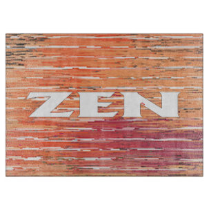 Zen-Glasschneidebrett Schneidebrett