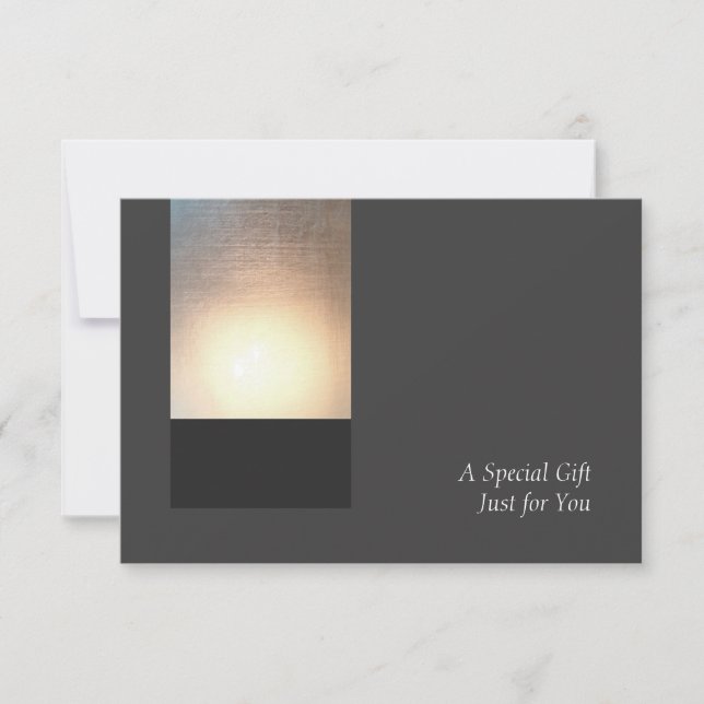 Zen Glow Beauty Wellness Geschenkkarte Ankündigung (Vorderseite)