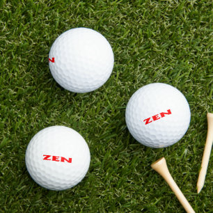 Zen Golftälle mit rotem Wert 3 pk Golfball