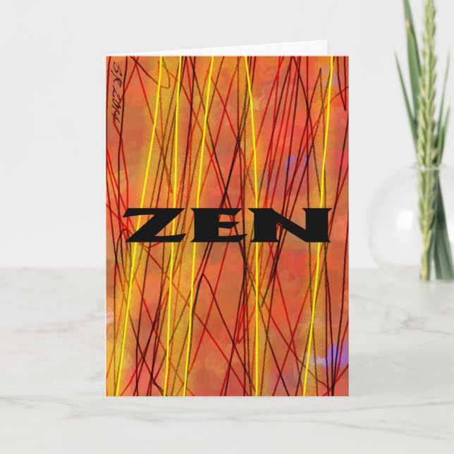 Zen-Grußkarte Karte (Vorderseite)