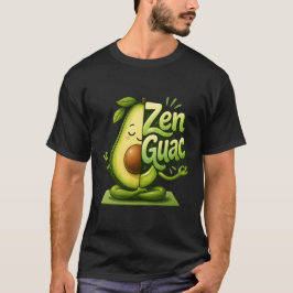 Zen Guac Lustige meditierende Avocado Yoga Kunst T-Shirt