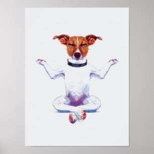 Zen Hund I Watercolor Poster