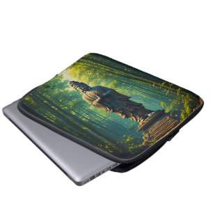 Zen im Bambushain Laptopschutzhülle