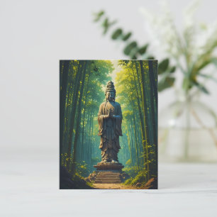 Zen in der Bambusgrove Postkarte
