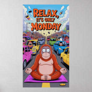 Zen in der schnellen Lane Poster