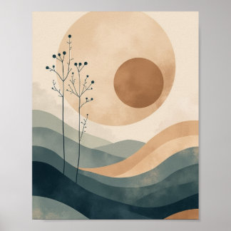 Zen-Inspirierte Abstrakte Wall Street Poster