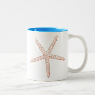 Zen-inspirierte Strand-ThemaStarfish Zweifarbige Tasse