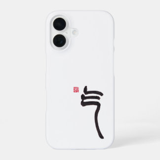 Zen-Kalligrafie Qi Case | Asiatisches Kunst-Handyg iPhone 16 Hülle
