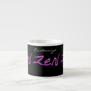 Zen-Kalligraphie Thunder_Cove rosa/schwarz Espressotasse