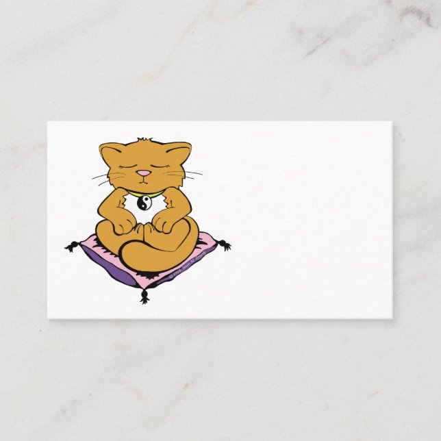 Zen-Katze Visitenkarte (Vorderseite)