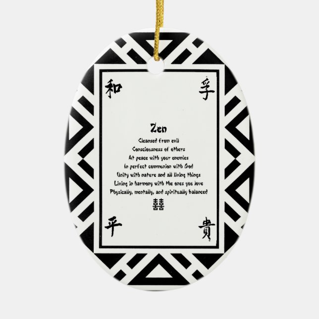 Zen Keramikornament (Vorne)