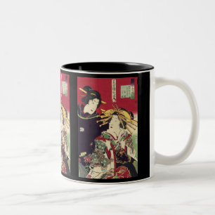 Zen Kirschblüte Kimono japanese geisha Zweifarbige Tasse