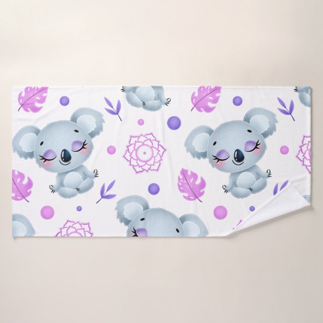 Zen Koala Bad Badhandtuch Set (Badehandtuch)
